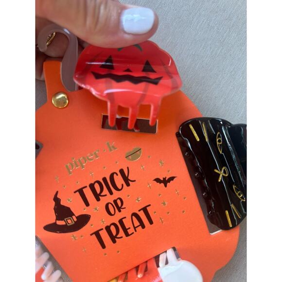 NEW piper k Halloween Hair Claw Clips Set of 5 - Picture 2 of 3